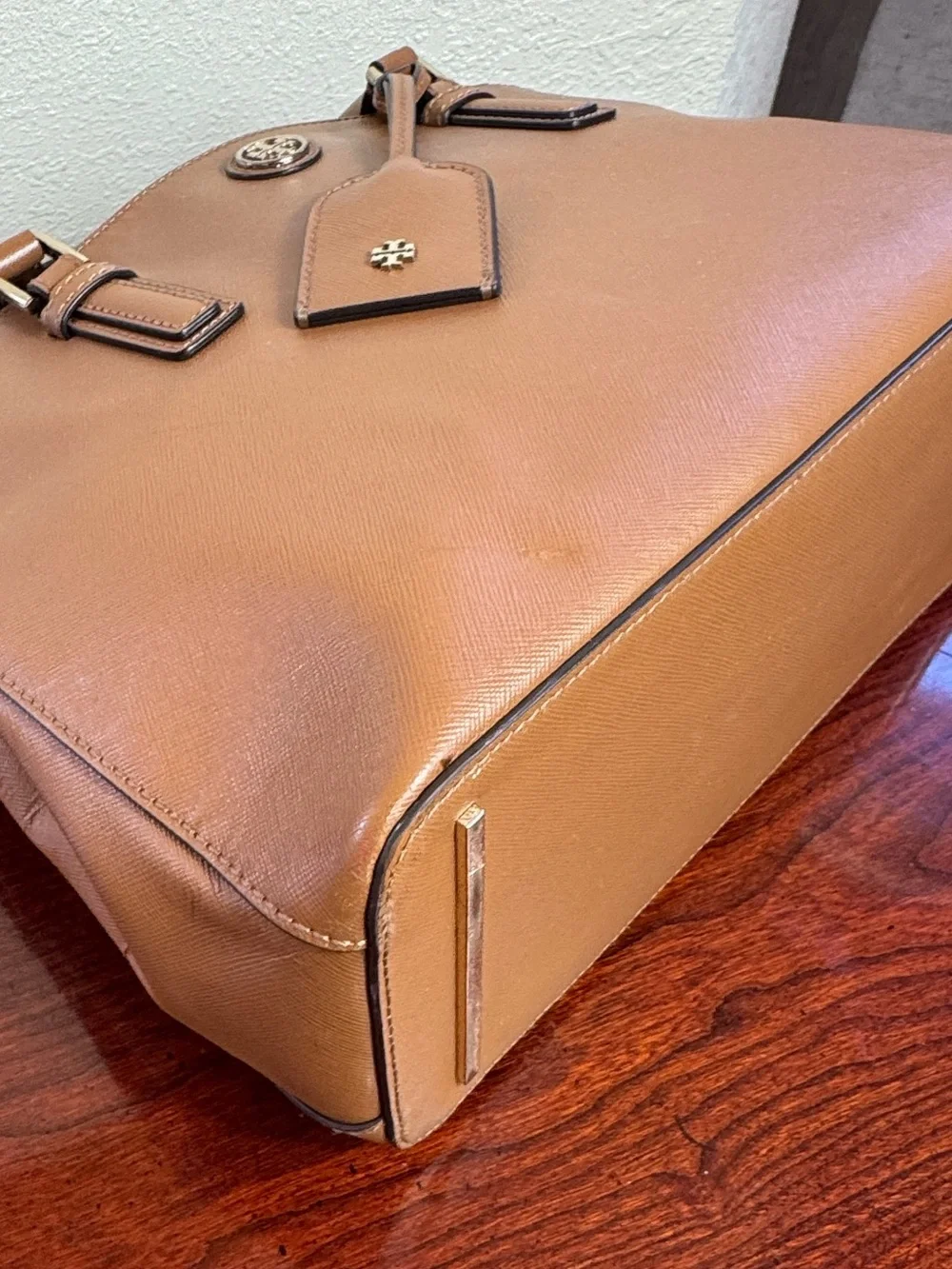 Tory Burch  Robinson Saffiano Leather Satchel with Top Handles